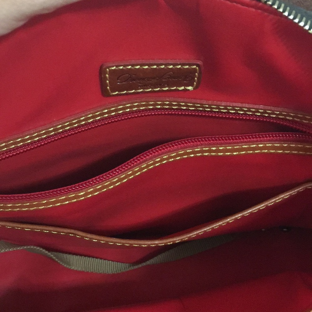Dooney and Bourke brown leather satchel - Picture 6 of 14